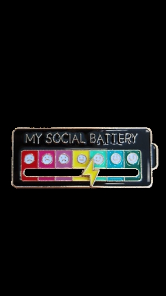 My Social Battery Pin